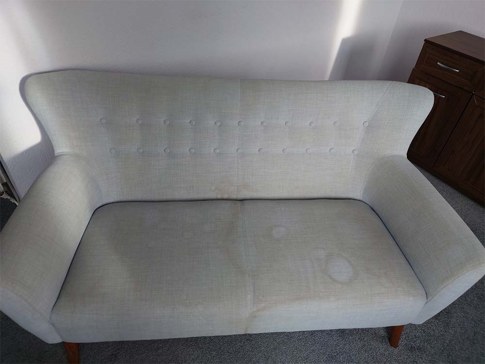 Upholstery cleaning before