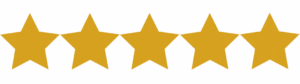 Carpet Cleaning Doncaster | 5-Star Rated Local Service 1 Five gold stars arranged in a row, symbolizing a top-tier 5-star rating for exceptional quality and service.
